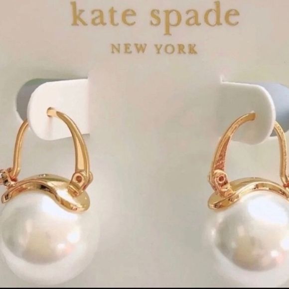 Kate Spade Shine On Bauble Pearl Drop Earrings KS - Picture 2 of 11